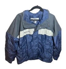 VTG. COLUMBIA MENS BUGABOO 3-IN-1 INTERCHANGE SKI COAT / JACKET GRAY NAVY LARGE