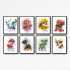 Paw Patrol characters wall art bedroom games room nursery prints boys girls gift