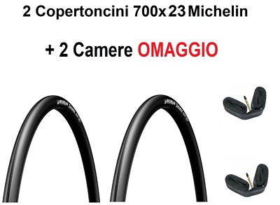 2 Copertoncini 700X23 MICHELIN Dynamic Sport Bici Corsa Strada Copertone  Rigido | eBay
