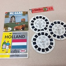 Vintage View-Master 3-Reel Set Holland Country Series Stamp Complete Book A122