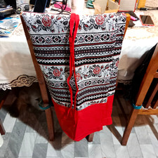 Thai Print Sarong - Bohemian Ethnic Style Skirt with Adjustable tied with rope .