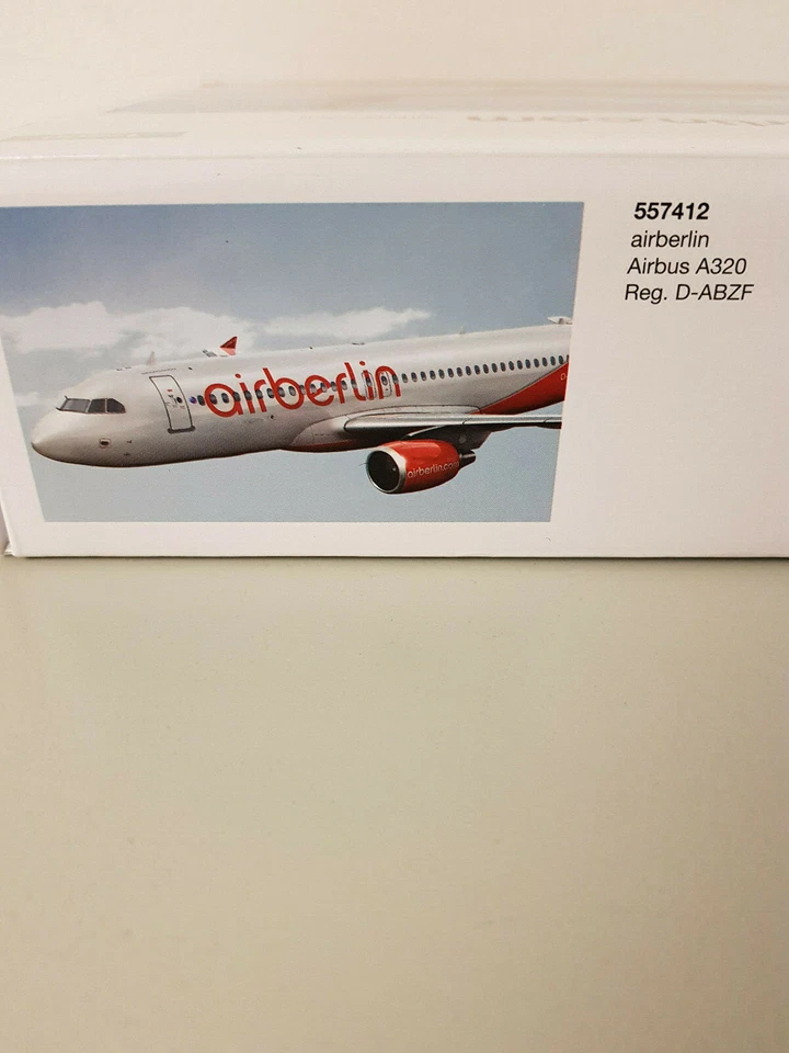 1:200 Herpa Wings 557412 Air Berlin Airbus A320 con registrazione D-ABZF - Immagine 4 di 4