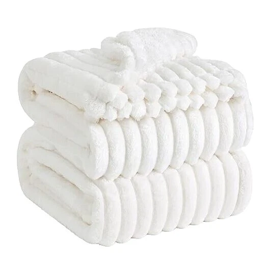 Fleece Love White Blankets & Throws