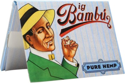 25 Booklets of  Bambu Pure Hemp Regular Rolling Papers