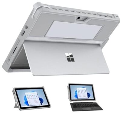  Case Fit Microsoft Surface Go 4 /Surface Go 3 / Surface Go 2 / Silver Gray