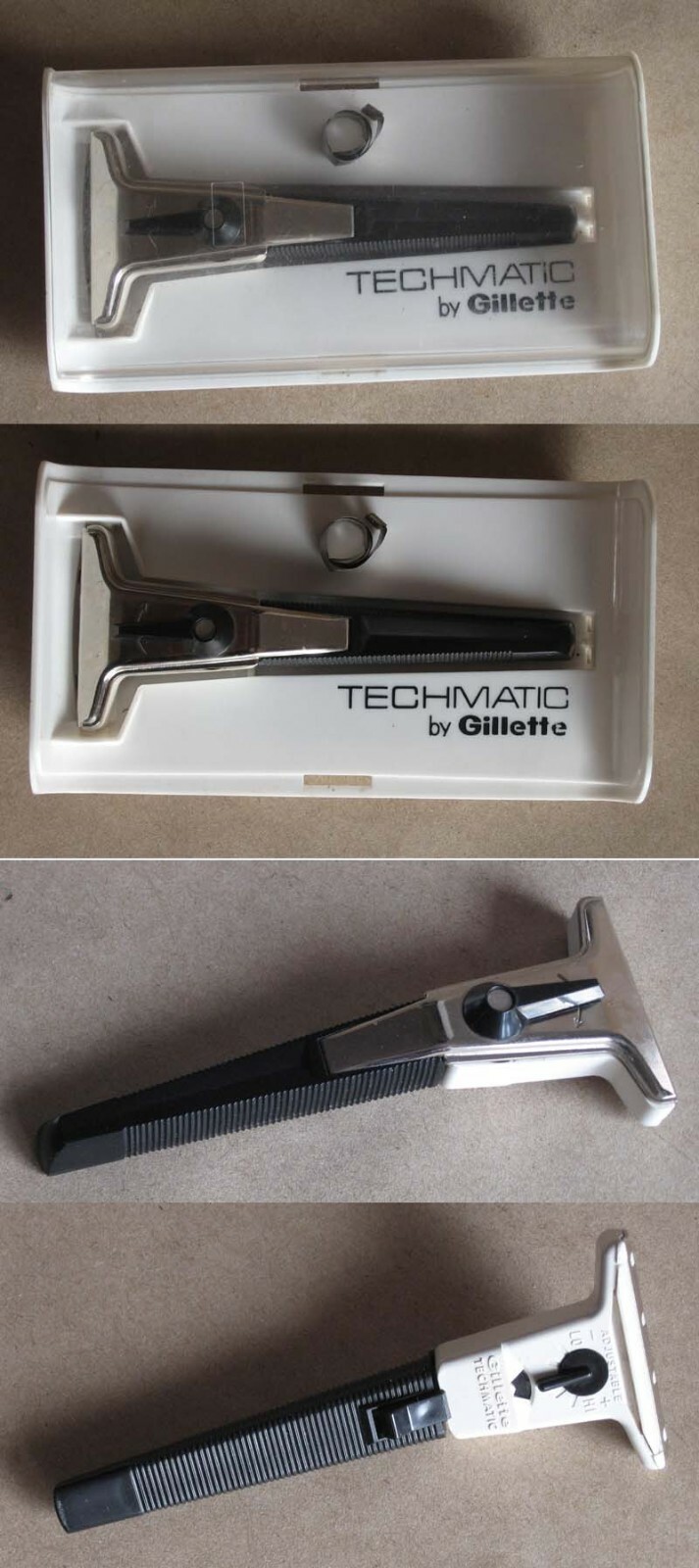 ANTIQUE SAFETY RAZOR GILLETTE TECHMATIC 