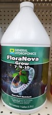 General Hydroponics 1 Gallon FloraNova Grow 7-4-10 New Free Shipping
