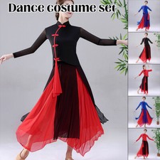 Chinese Style Long/medium Sleeved Tops dress Graceful Performance Costumes Women