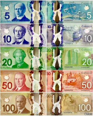 2011-2013 Canada Set 5 Pcs 5 10 20 50 100 P 106 107 109 110 113 NEW UNC ...