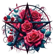 3X Gothic Pentagram Sticker