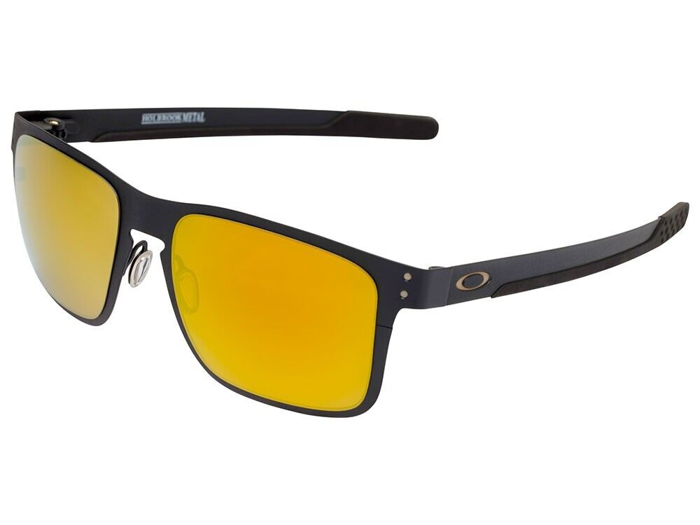 Oakley Holbrook Metal Sunglasses OO4123-1355 Matte Black/24K Oakley Holbrook Metal Sunglasses OO4123-1355 Matte Black/24K