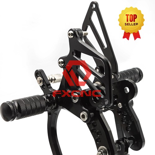 Fits Suzuki GP Shift GSX1300R HAYABUSA 1999 00-2015 CNC Rearsets Foot Pegs Black - Picture 16 of 24