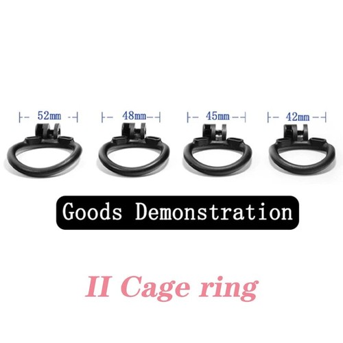 Männliche kleine Kobra Keuschheitskäfig Mini CB Schloss mit 4 Ringen Sissy Keuschheit Gerät - Bild 5 von 22