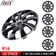 16 Inch Set Of 4 Wheel Covers Full Rim Snap On Hubcaps For R16 Tire Steel Rim
