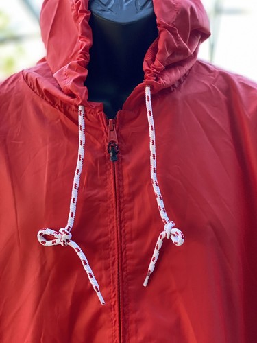 DC Windbreaker Jacket Large - Men's Red Nylon Windbreaker, New with Tags - Picture 10 of 12