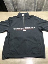 Cinch Western Sweatshirt Mens Fleece Large Black MWK1918001