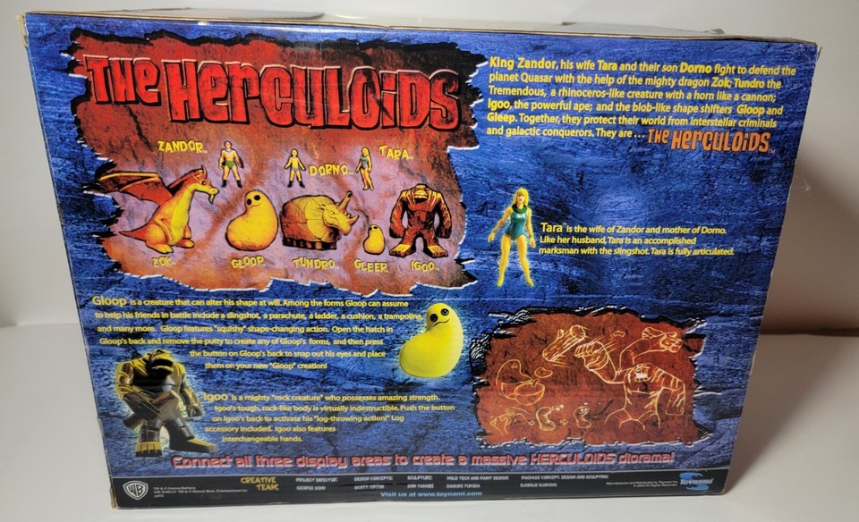 Herculoids Tara Gloop & Igoo Action Figures Toynami HannaBarbera 2003 eBay