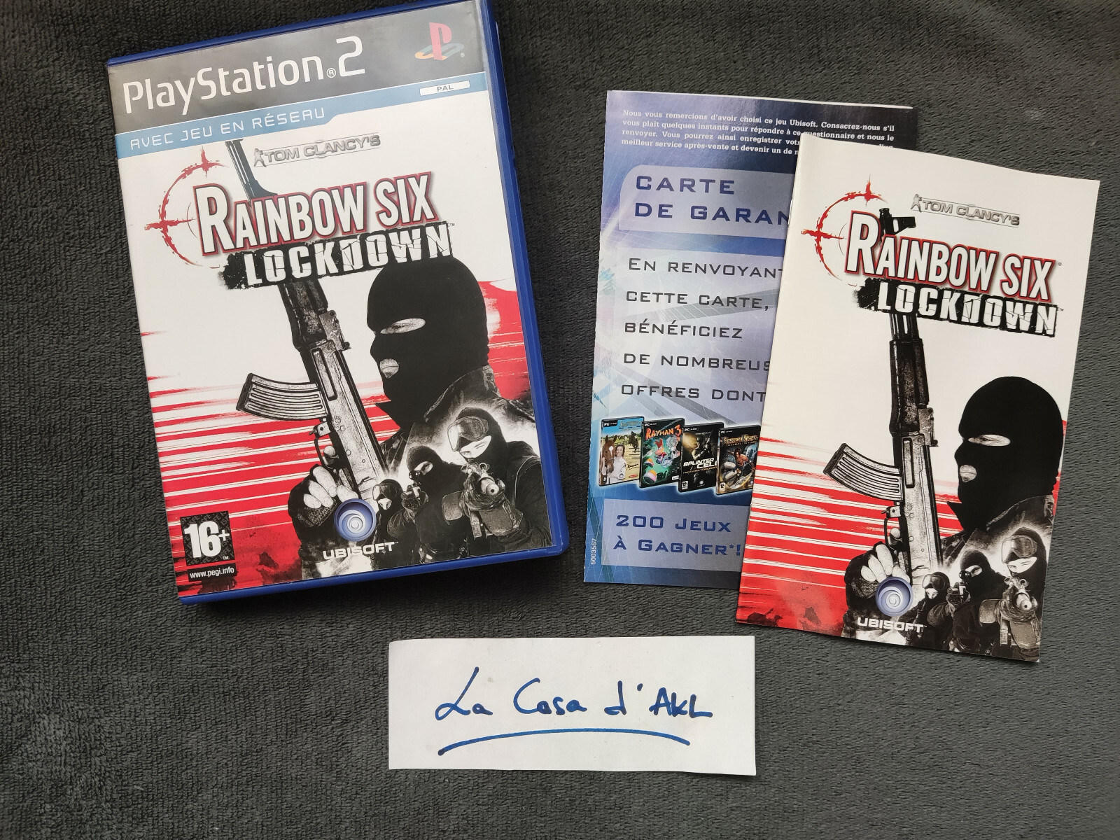 Tom Clancy's Rainbow Six Lockdown complet sur Playstation 2 PS2 FR TTBE