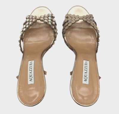 サンダル・ミュール AQUAZZURA Women Sandals ICHMIDS0SUE ESPRESSO BROWN Sunseeker Sandal 85 BROWN Aquazzura@ Official
