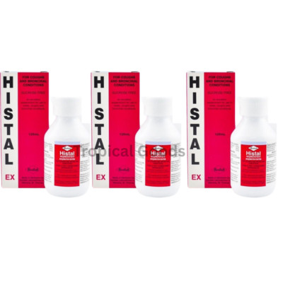 Histal EX For Cough & Bronchial Conditions (125ml)-3 -Import fees are paid by us