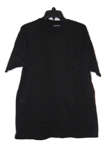 NEW Authentic Pigment Solid Black T-Shirt - Men's Small - 100% Ringspun Cotton T