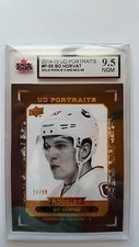 Bo Horvat 2014-15 UD Portraits Gold 24/99 Rookie Hockey Card KSA Graded 9.5!!!