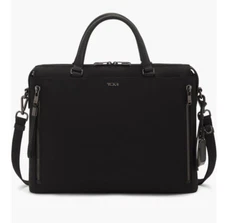 NWT Tumi Voyageur Kendallville Briefcase Bag $495 Black/Gunmetal