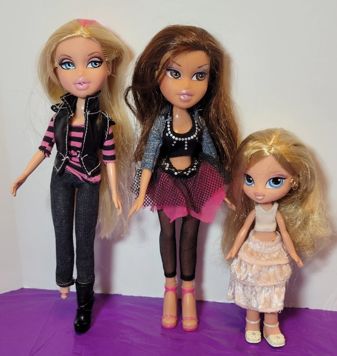 Bratz Dolls Lot Cloe all glammed up Cloe Kidz 1st Edition Tess Play Sportz