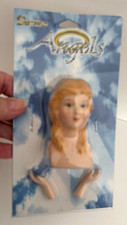 New Vtg 2.5" DARICE ANGELS 3Pc DOLL Head Bust Arms 1224-22 Taiwan Victorian Girl