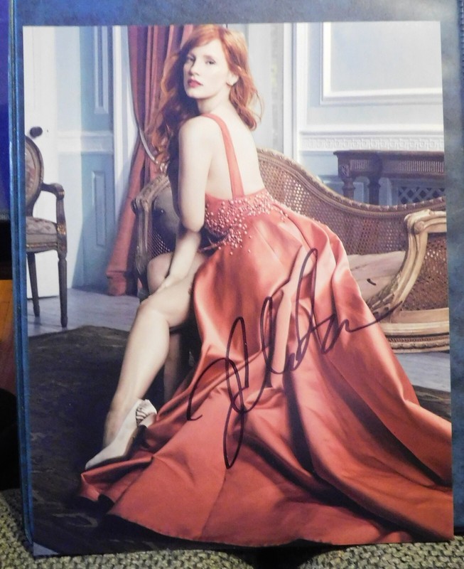 Jessica Chastain autographed 8x10 photo W/COA of this sexy & beautiful actress