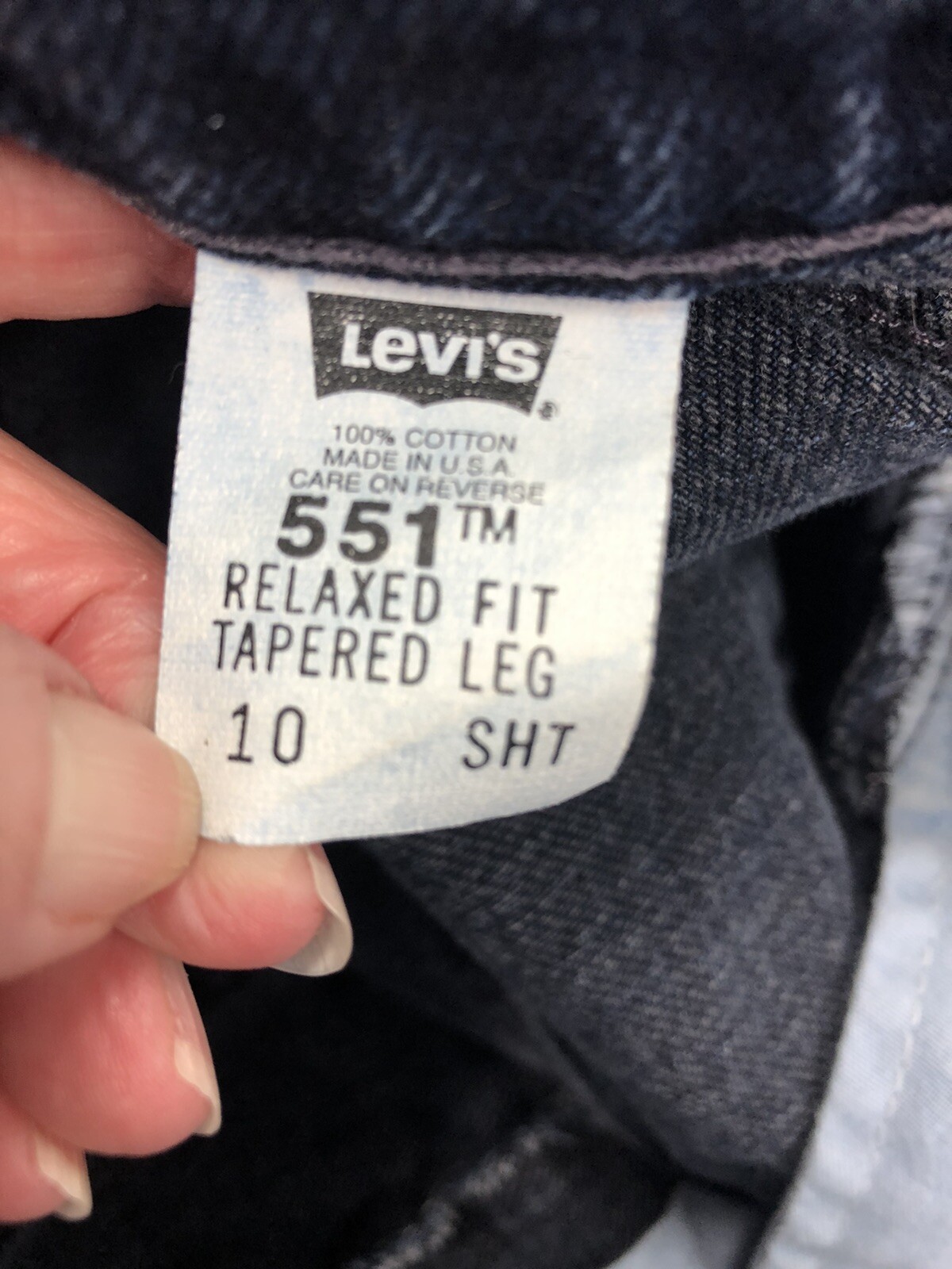 Women Vtg 551 Size 10 short Levi’s Relaxed Fit Tapered Leg Mom Jeans Made Usa thumbnail 6