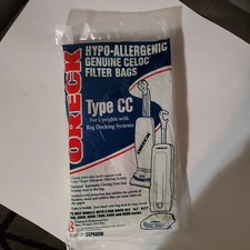 8-Pack Oreck CC Hypo-Allergenic CELOC Vacuum Filter Bags CC - CCPK8DW NEW