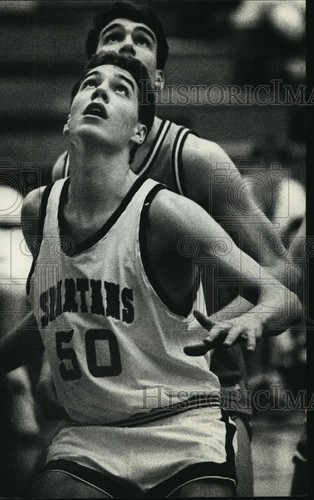 1991 Pressefoto Brookfield East Spartans Basketballspieler, Steve Wright