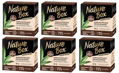 6x Nature Box Kopfhautpflege Festes Shampoo Schuppenanfällige Kopfhaut 6x85g