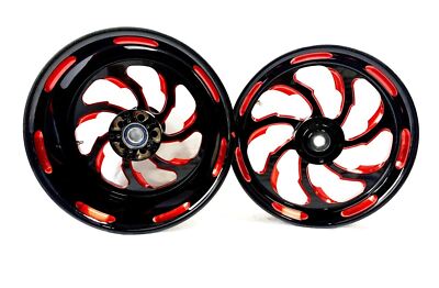 240 FAT TIRE BLACK & RED CONTRAST SAMURAI WHEELS 2000-2005