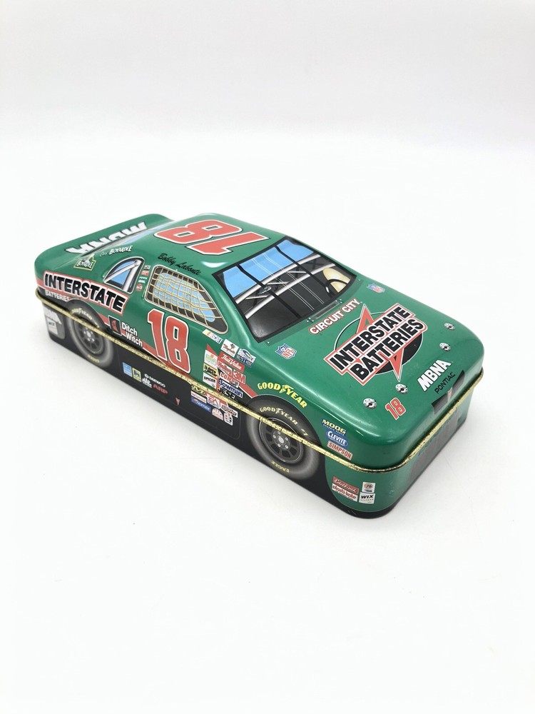 NASCAR Race Car Bobby Labonte #18 Interstate Batteries Collectible Tin