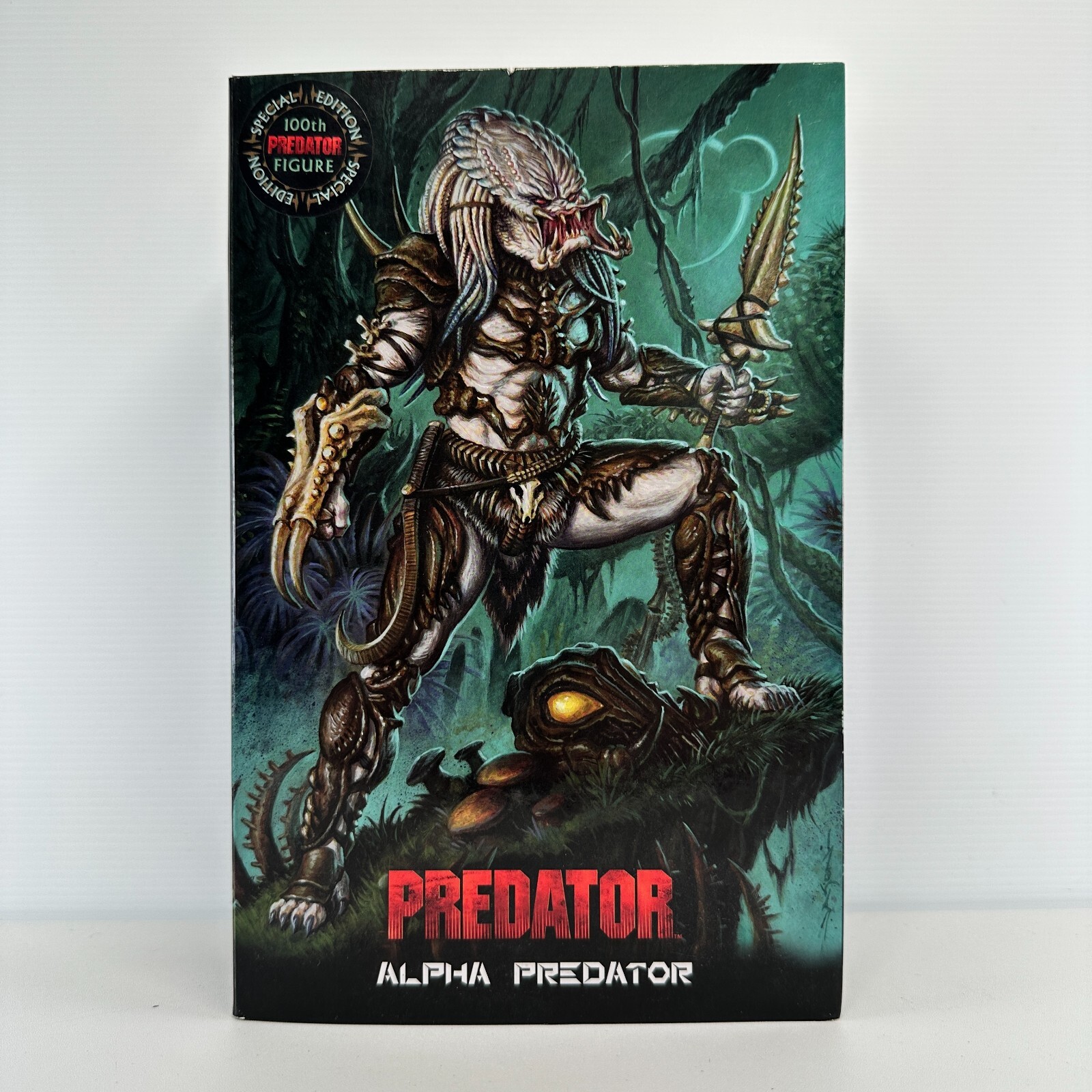 NECA Predator ALPHA PREDATOR Special Edition 100th figure MIB complete w/ poster
