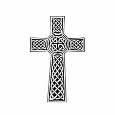 Set of 2 Celtic Cross Temporary Tattoo Christian Cross