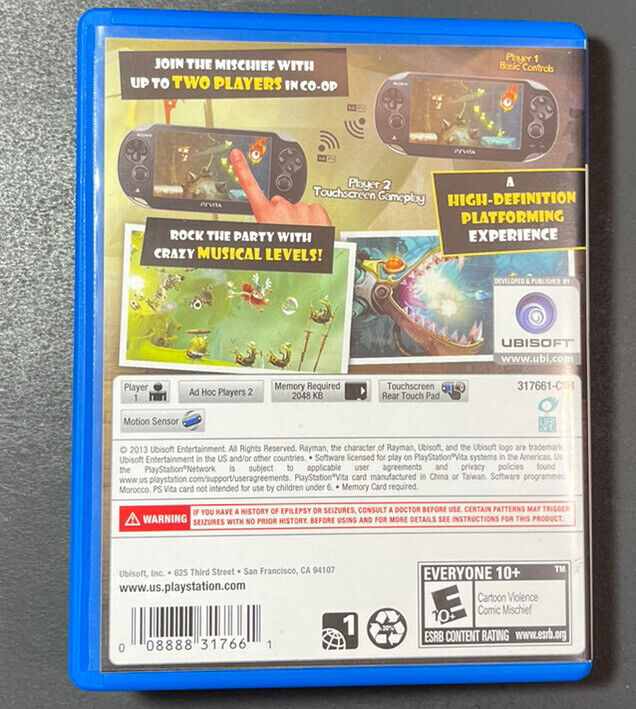 Rayman Legend PSVita PS Vita Ubisy software Japan Used