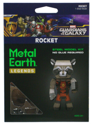 Metal Earth Legends Rocket 3D Steel Model Kit Marvel Guardians Of The Galaxy New