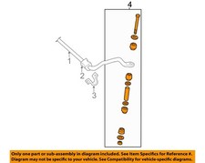 GM OEM Stabilizer Sway Bar-Front-Link 25747956