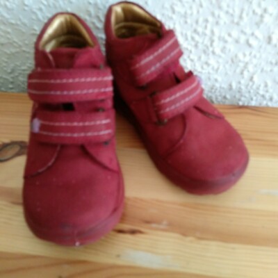 Elefanten Mädchen Klettschuhe 21 Wildleder rot Futter echt
