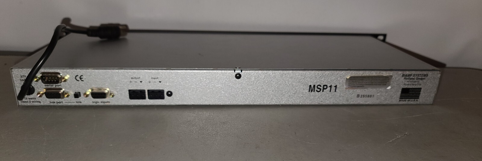 Biamp MSP11 PC Programmable Pro DSP Digital Audio Equalizer Delay ...