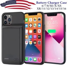 External Battery Charger Case For iPhone 17 16 15 14 6 Power Bank Charging Cover