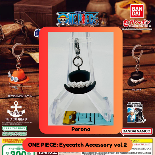 Set of All 5 One Piece Hat Dangler Eyecatch Vol 2 Mascot Bandai Gashapon Portgas - Picture 7 of 7