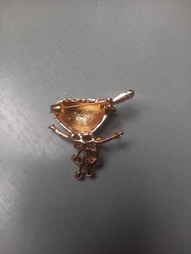 Broche Chat émaillée Et Strass Sur Métal Doré - Neuf Sans Emballage - Bijou Fantaisie Multicolore