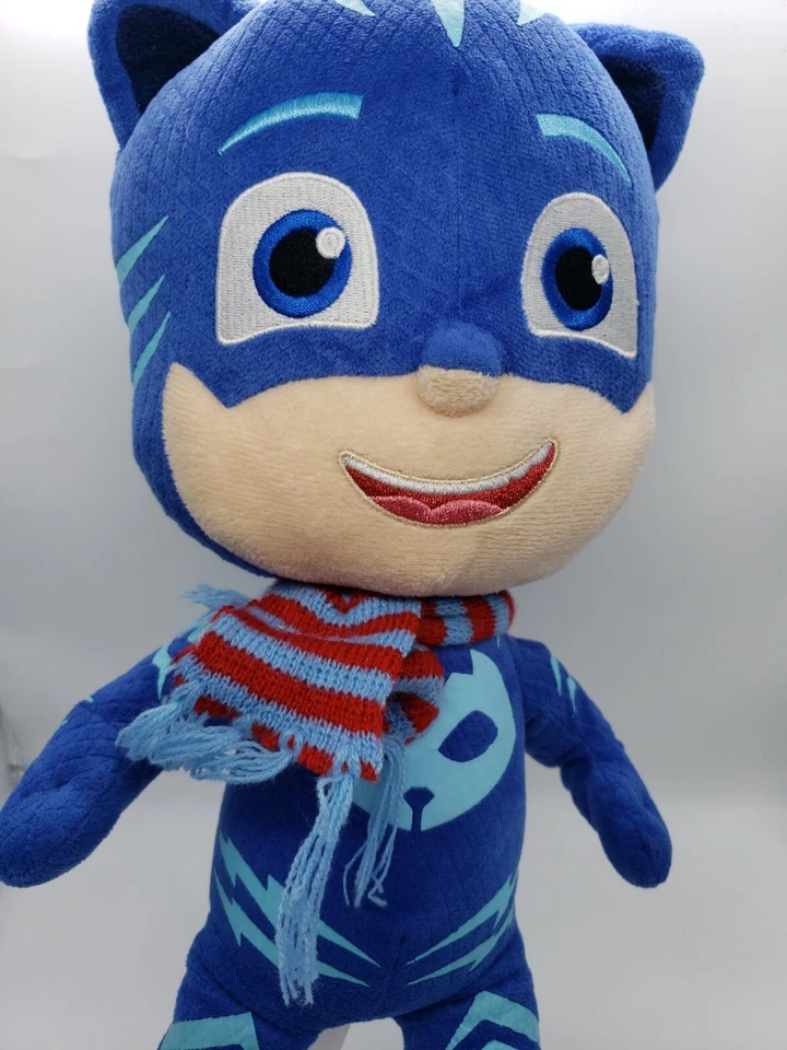 PJ MasksCATBOYPlush Doll 15” w/ Scarf & Ice Skates Winter Wonderland Rare - Image 2 of 4