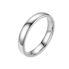 4 Mm Edelstahl-Ringband Titan Einfarbig Größe 6 Bis 10 Ringe Hochzeit$