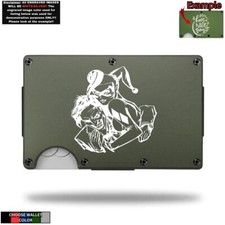 Joker Batman Card DC Comics Laser Engraved Onto An Aluminum Wallet