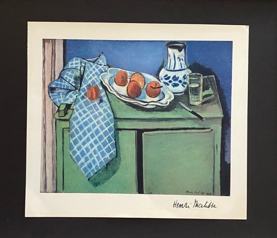 HENRI MATISSE + VINTAGE 1948 LINDA IMPRESSÃO ASSINADA + EMOLDURADA + COMPRE AGORA!! - Imagem 2 de 3